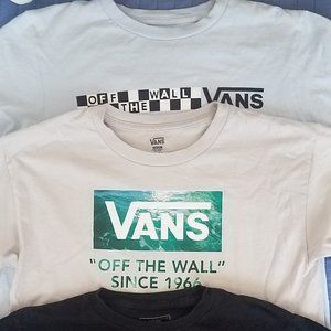 3 Boys sz 12/ Medium Vans s/s t-shirts